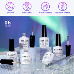 RARJSM galaxy glitter palette highlights shimmering tones for dramatic nails