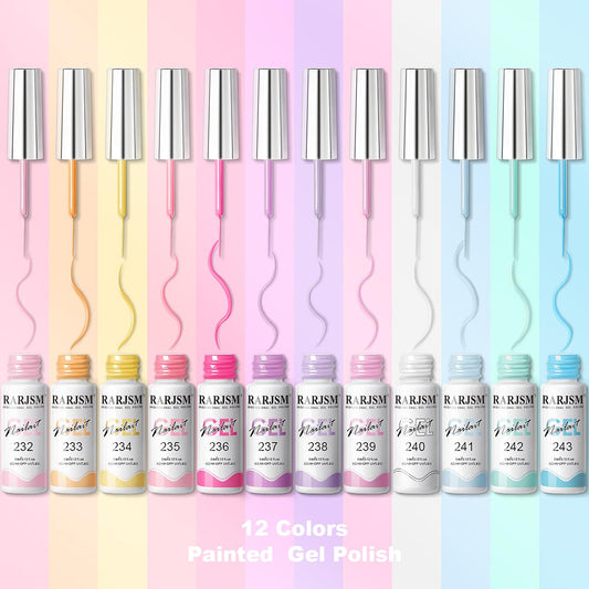 RARJSM gel liner brush enables clean, sharp lines with minimal cleanup