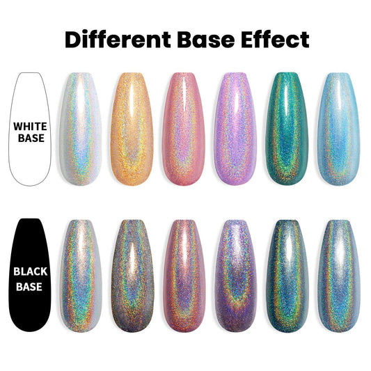 RARJSM holographic gold nail polish adds radiant shimmer for festive looks.