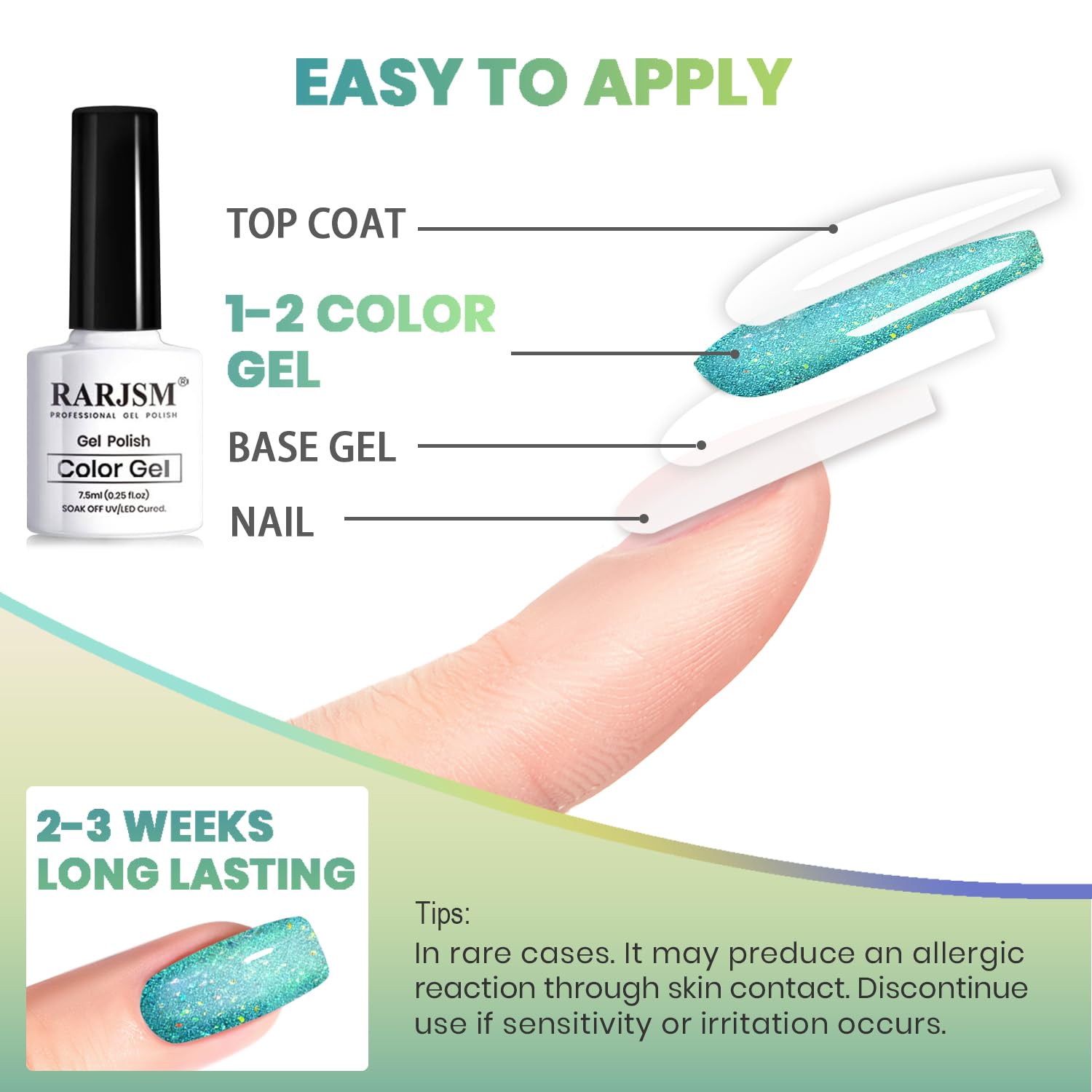 RARJSM long-lasting shine with proper curing for lasting wear.