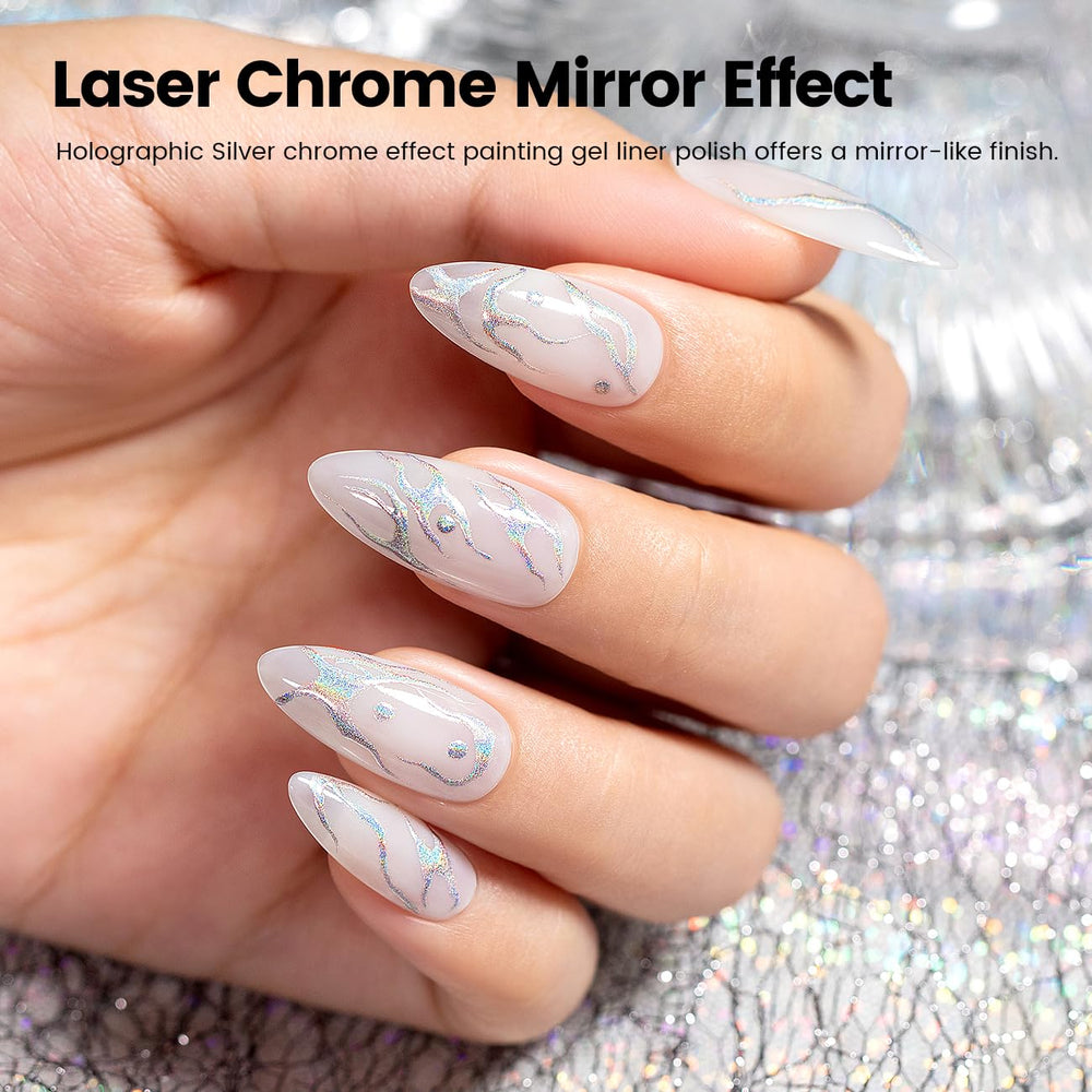 RARJSM detailed design with silver-bronze chrome gel liner.