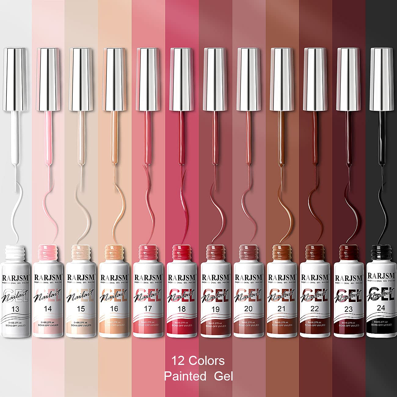 RARJSM gel liner brush detail for crisp lines at home or salon