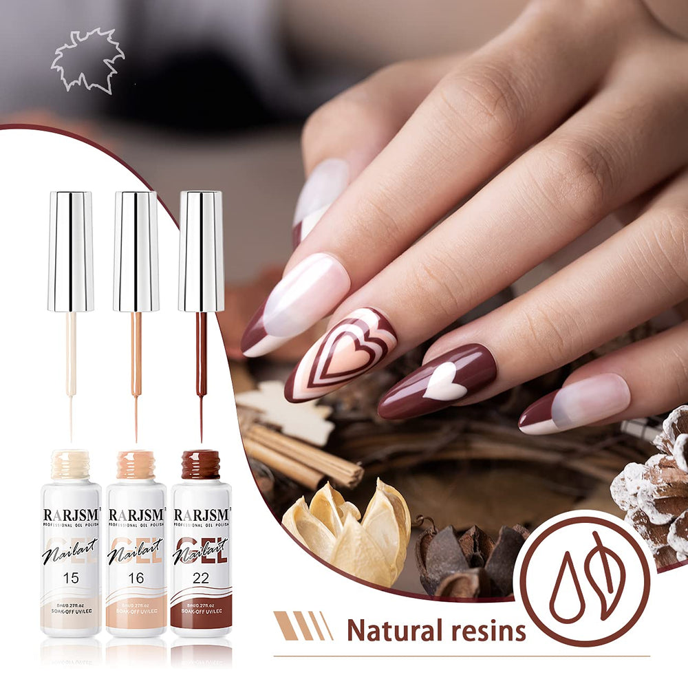 RARJSM color swatches display reveals 12 versatile shades for nail art