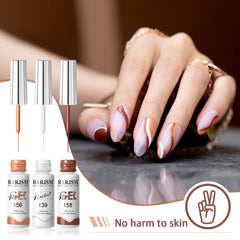 RARJSM smooth formula drawing gel bottle glides for detailed patterns