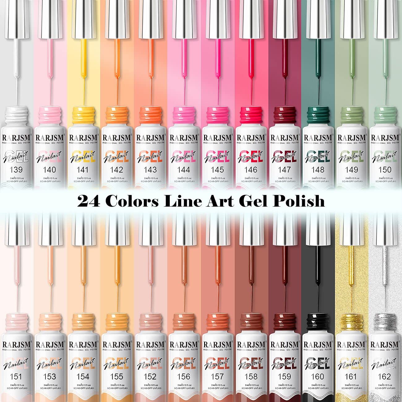 RARJSM thin brush liner bottle enables precise lines for nail art