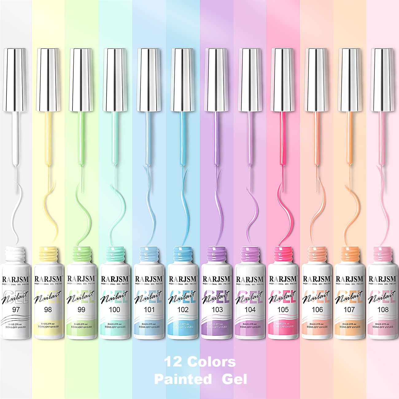 RARJSM thin brush liner pen enables clean, sharp lines.