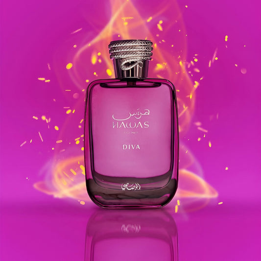RASASI Hawas Diva packaging box, ideal for gifting.