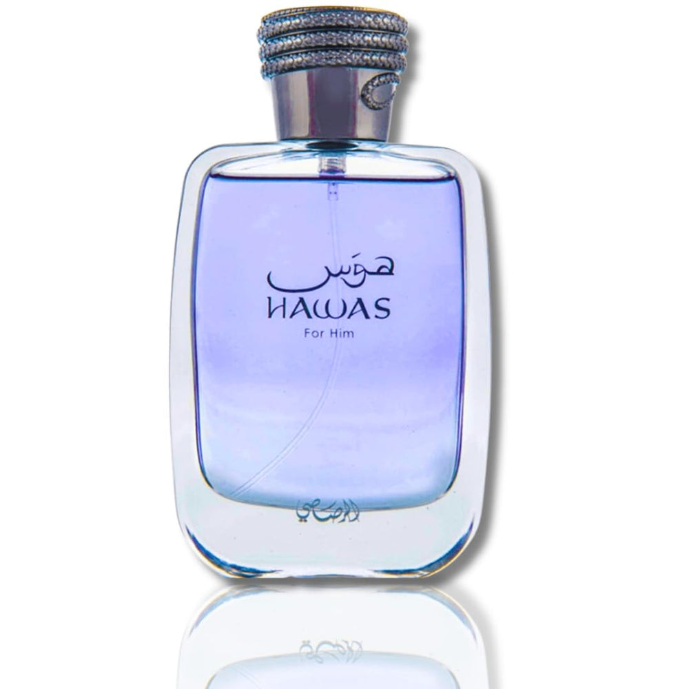 Rasasi Hawas for Men bottle top presents a clean spray cue for quick refresh