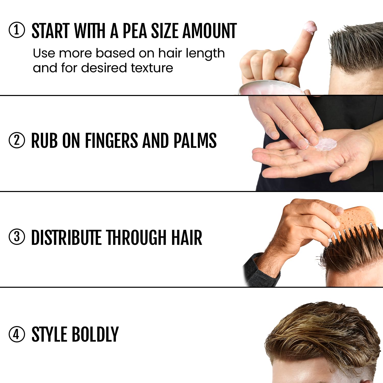 Rascal Deluxe Pomade matte finish ideal for all hair types