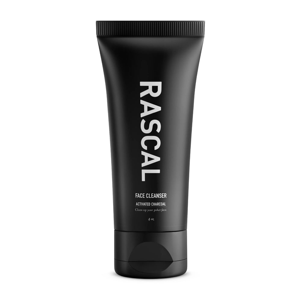 Rascal Men's Face Cleanser with activated charcoal for deep pore cleansing.