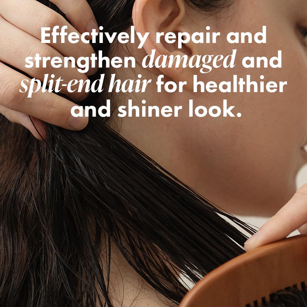 Rated Green Argan Oil damaged hair repair scene showing smoother strands.