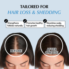 RATED GREEN Real Grow application demonstrates healthier hair goals with consistent use.