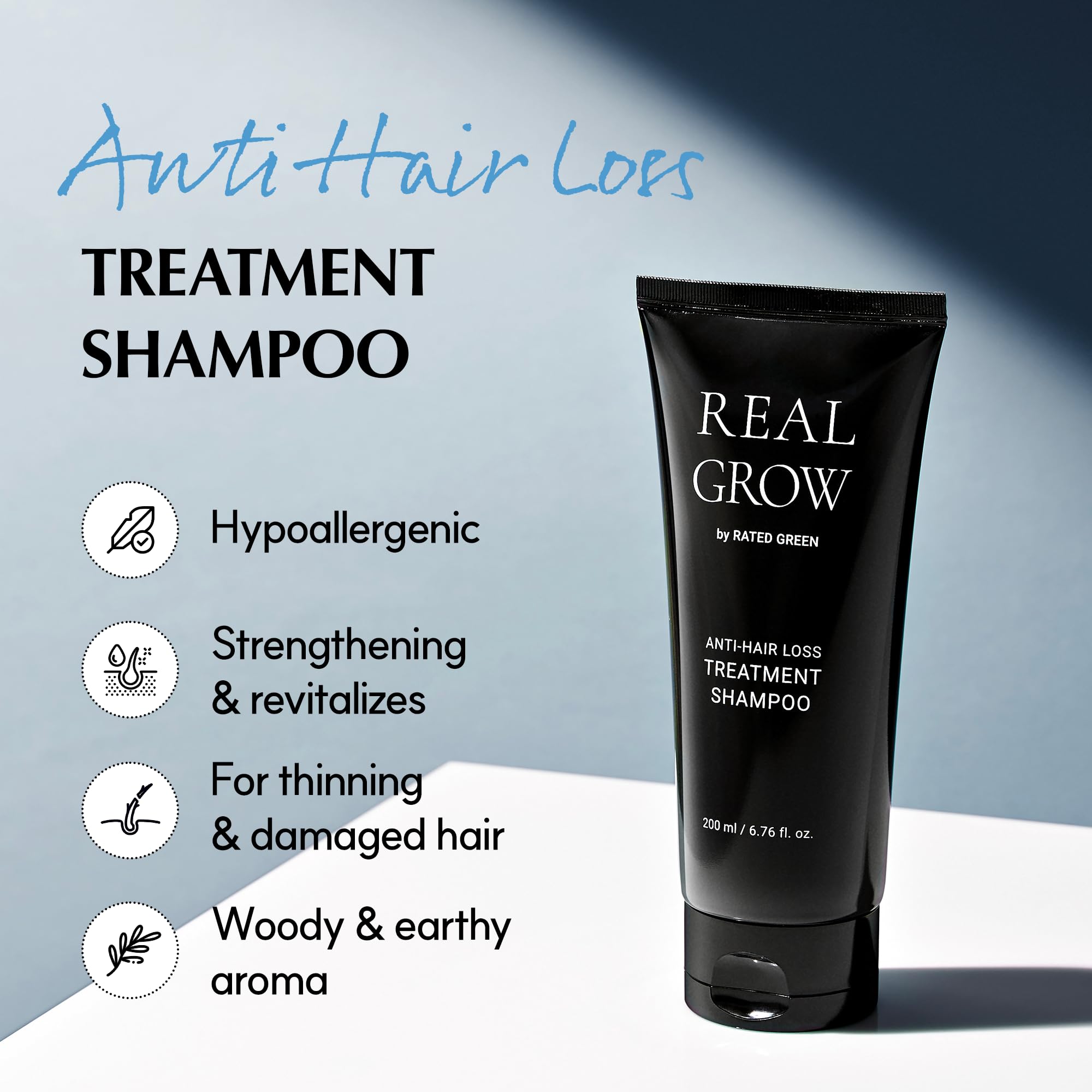 RATED GREEN Real Grow cream-based formula swatch, rich nutrients for moisturized hair.