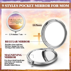 RattanView colorful metal compact mirrors with durable, portable design for on-the-go touch-ups.