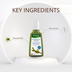RAUSCH Seaweed Degreasing Shampoo on sink for home use