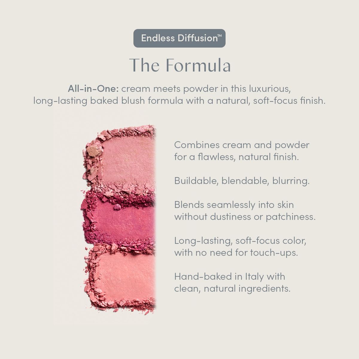Ravie Beauty Daydream cheek swatch shows buildable intensity.