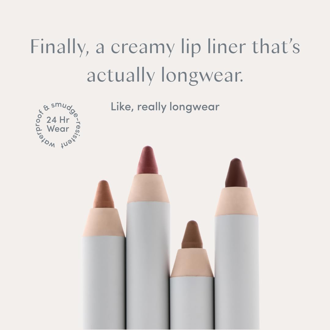 Ravie Beauty Soft Definition Lip Liner Honey swatch on arm, long-wearing color for everyday definition.
