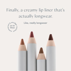 Ravie Beauty Soft Definition Lip Liner Honey swatch on arm, long-wearing color for everyday definition.