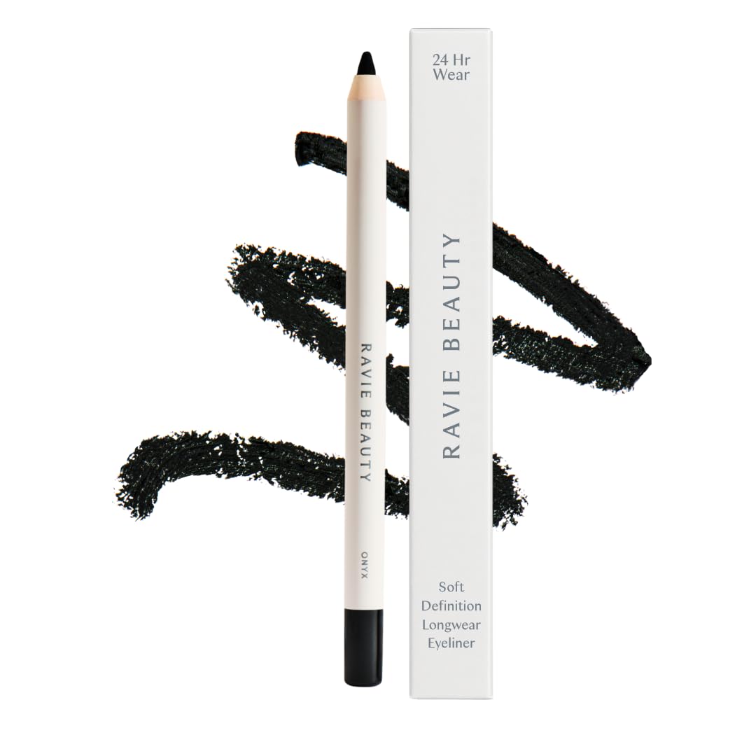 Ravie Beauty Soft Definition Longwear Eyeliner Pencil Black with a soft glide for effortless daily definition.