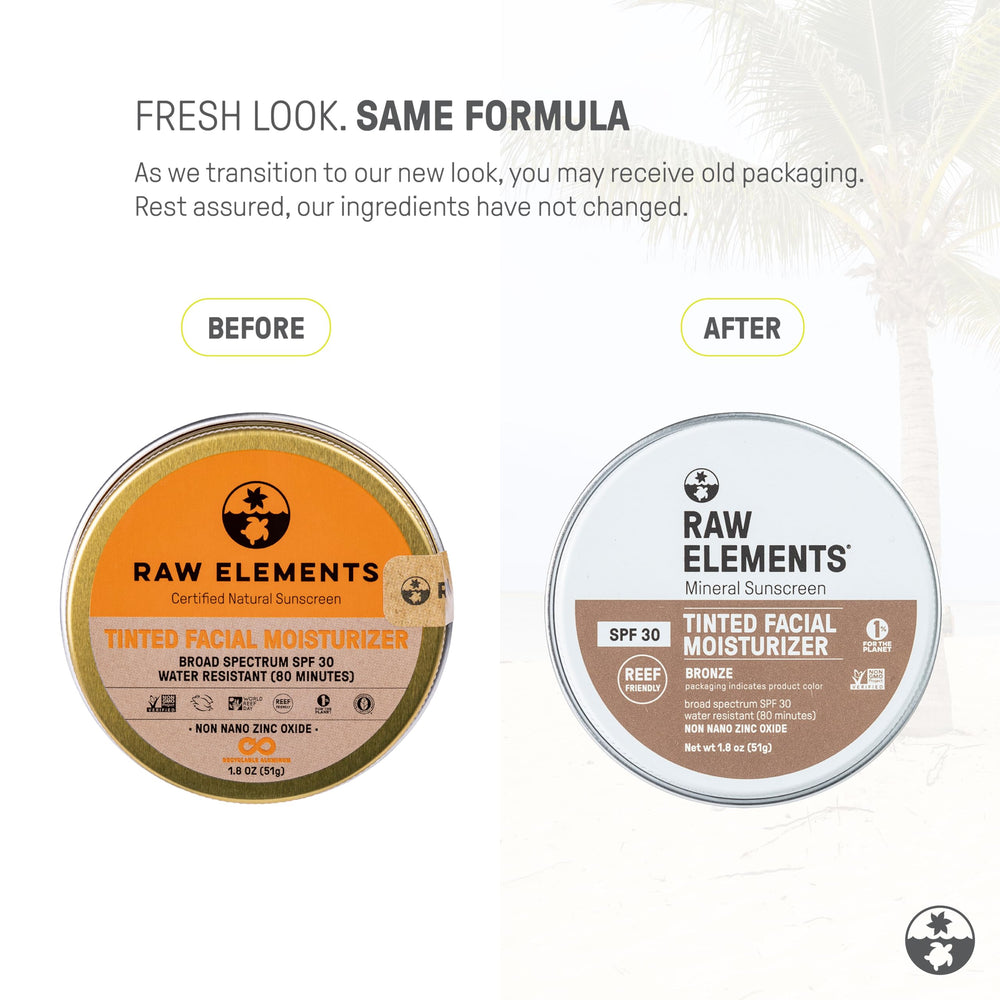 Raw Elements bronze tint swatch showing natural daily wear.