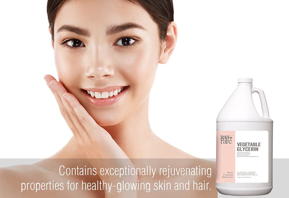 Raw Plus Rare glycerin ingredients: food-grade and cosmetic-grade