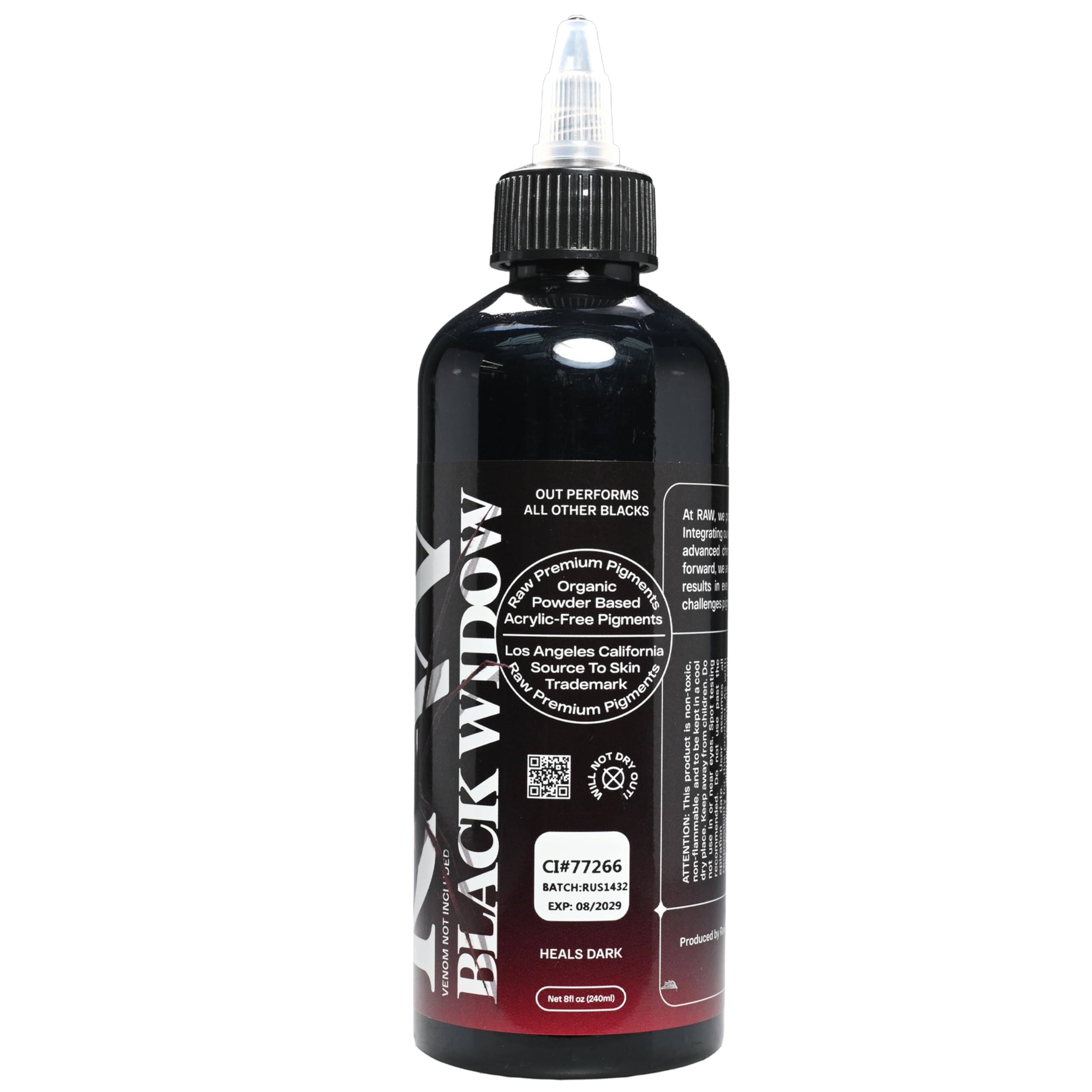 Raw Black Widow flow test showing smooth saturation for cleaner passes.