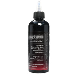 Raw vegan acrylic-free label highlights cruelty-free formulation and clean standards.