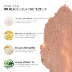 Raw Elements cacao seed butter nourishes and soothes the skin.