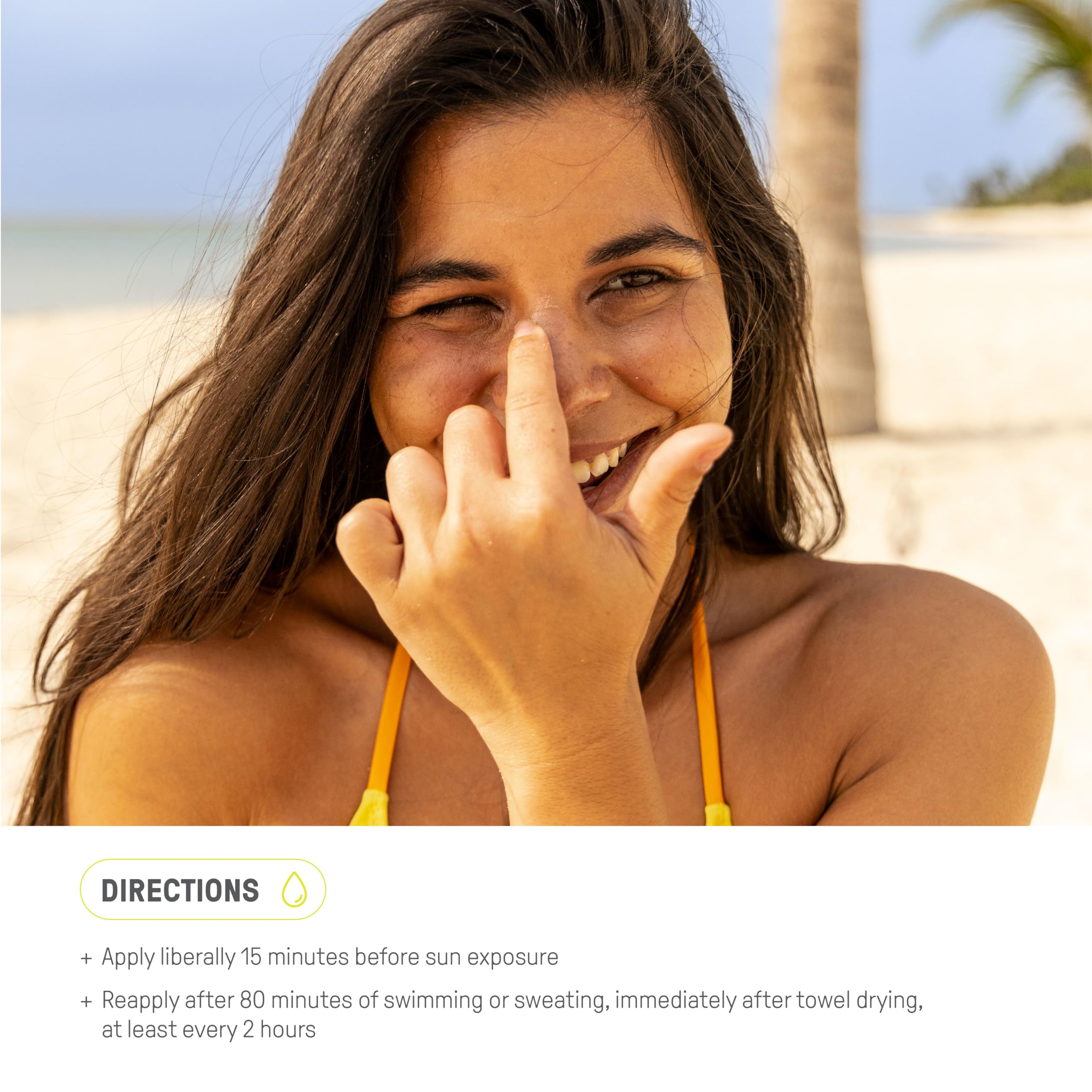 Raw Elements water-resistant tinted sunscreen for active days.