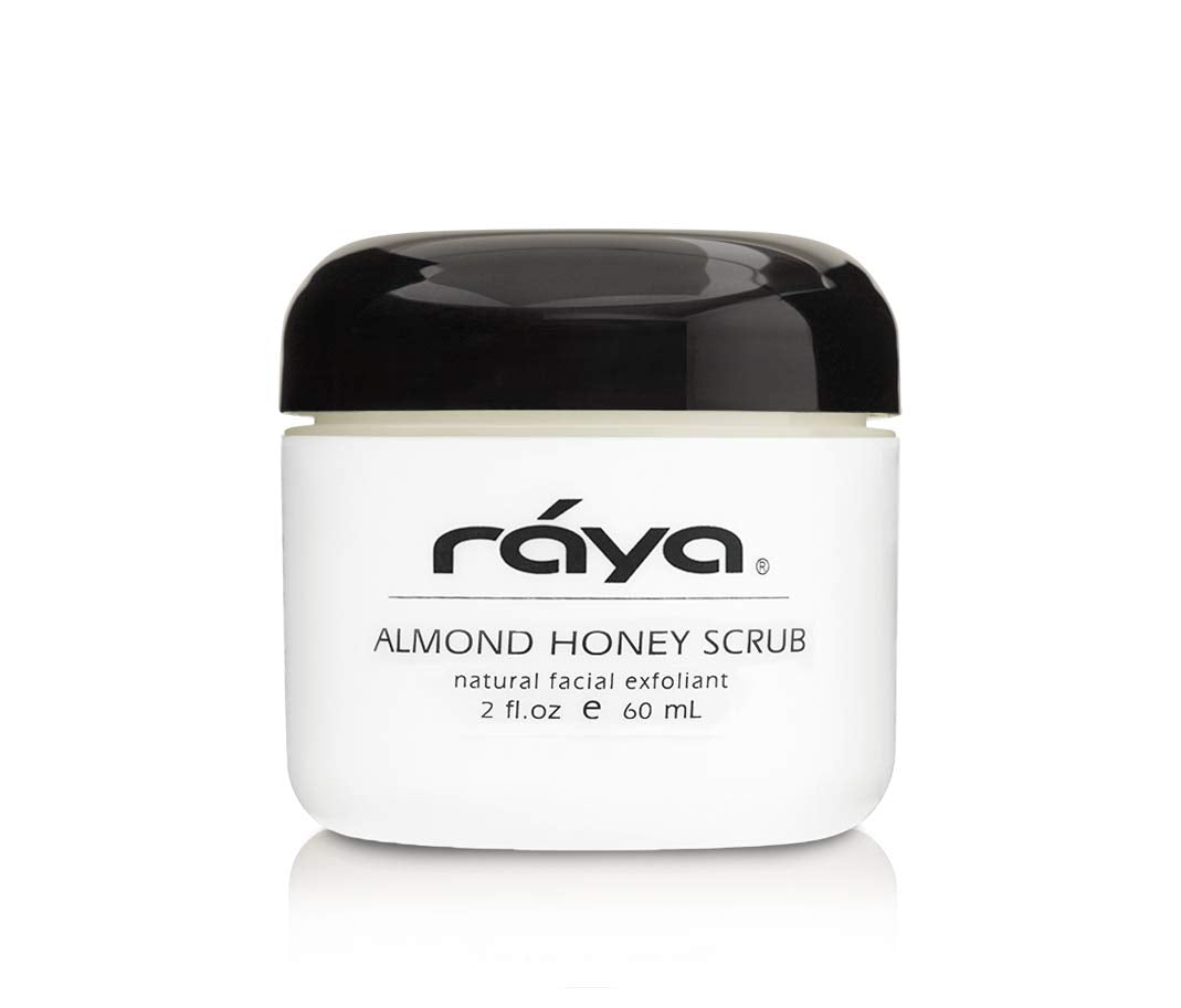 RAYA scrub on bathroom counter with clean branding.
