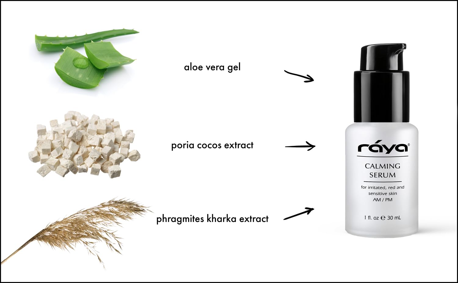 Raya Calming Serum dropper demonstrates precise dosing for sensitivity-prone complexions