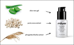 Raya Calming Serum dropper demonstrates precise dosing for sensitivity-prone complexions