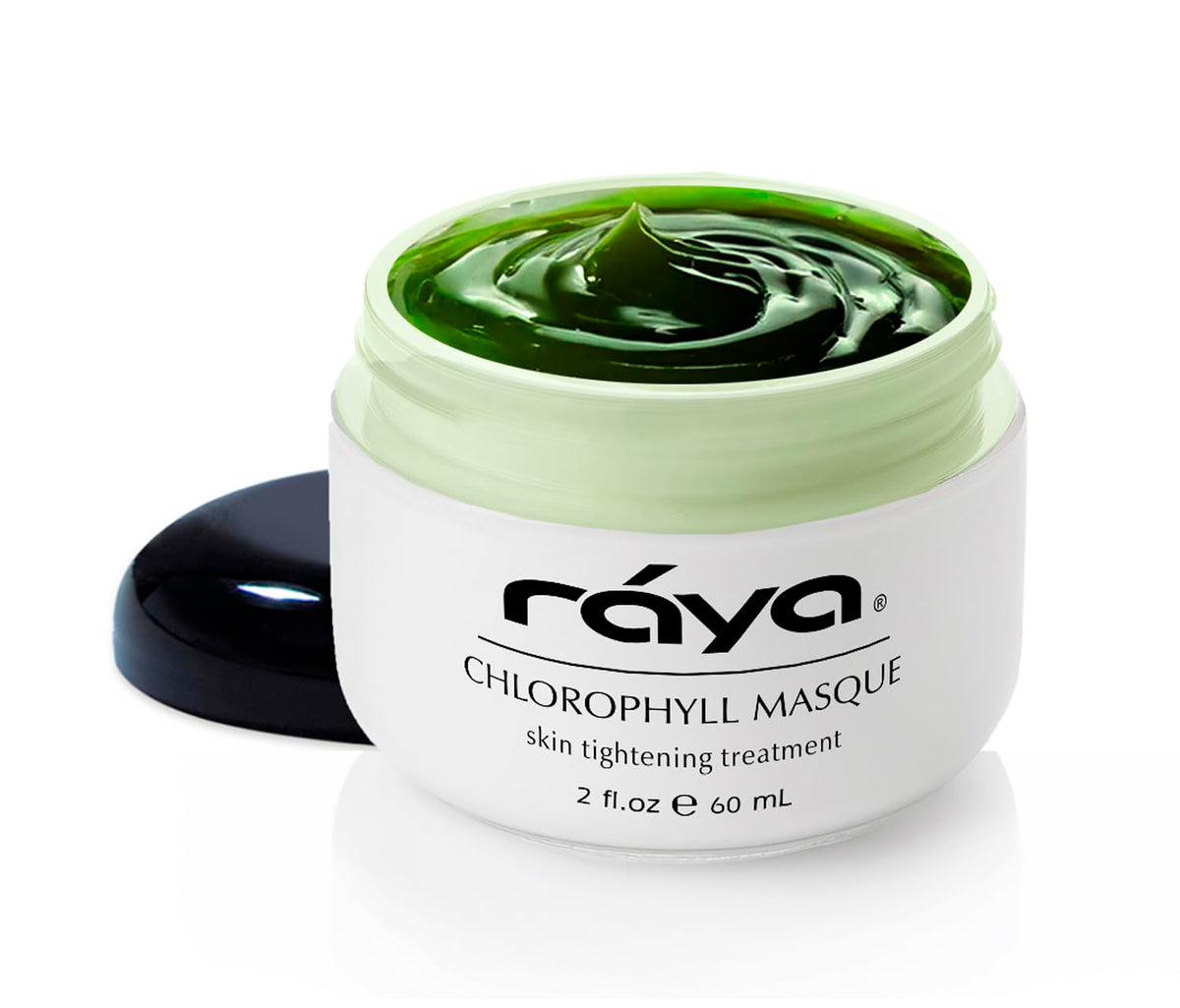 Raya Chlorophyll Masque packaging highlights premium clean beauty and easy application.