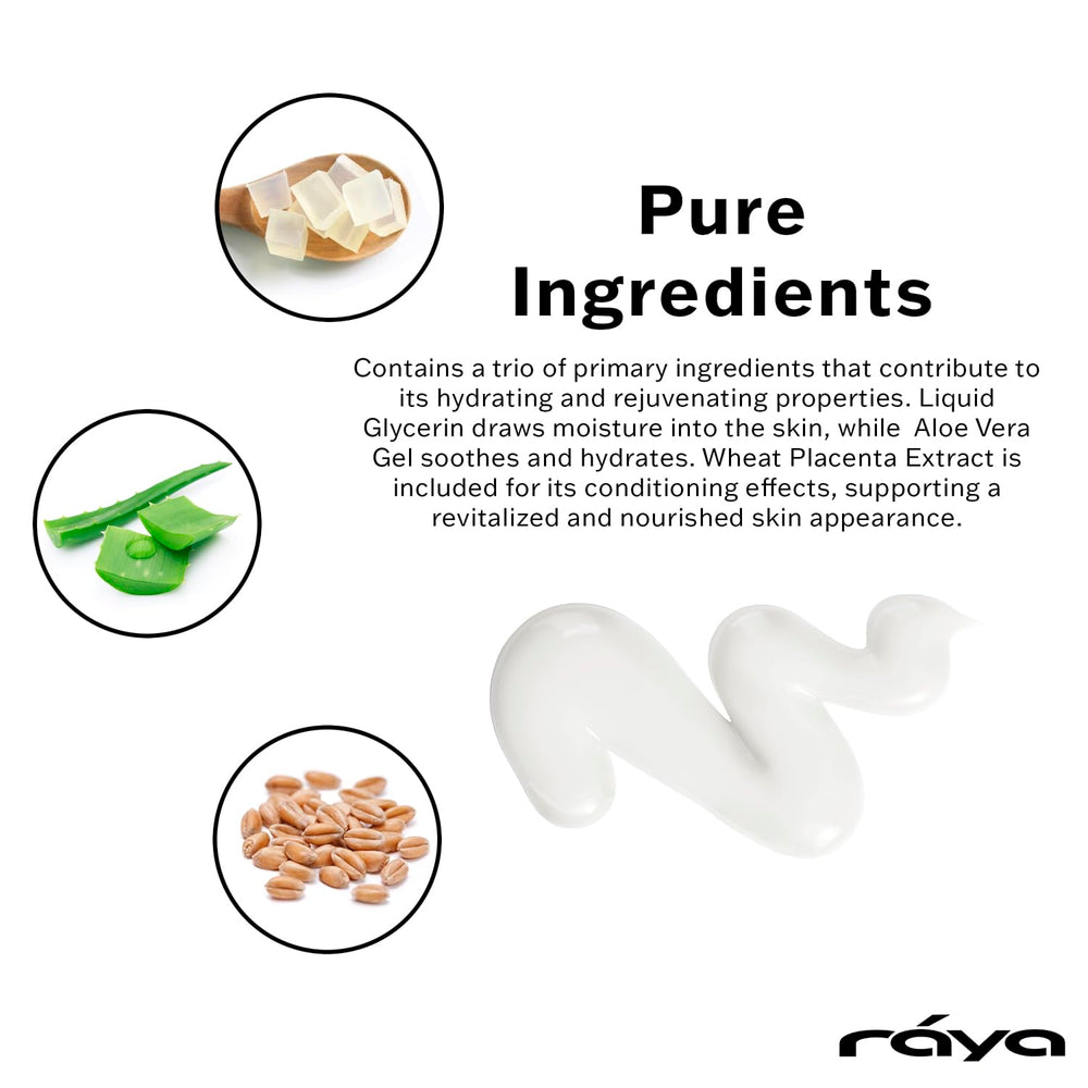 Raya serum dropper dispensing product to target fine lines and promote hydration
