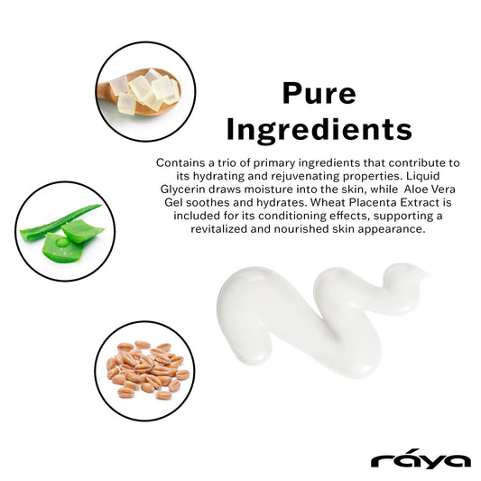 Raya serum dropper dispensing product to target fine lines and promote hydration