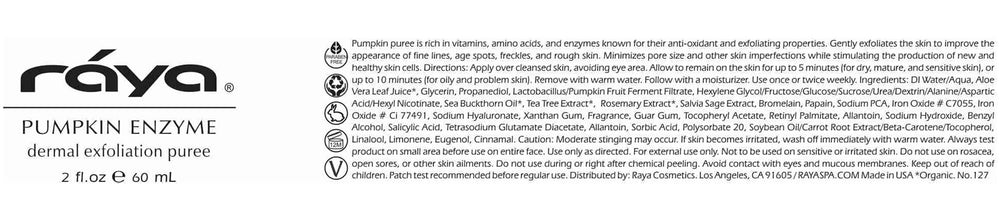 Raya Pumpkin Enzyme Facial Puree targets age spots and freckles for a more even tone.