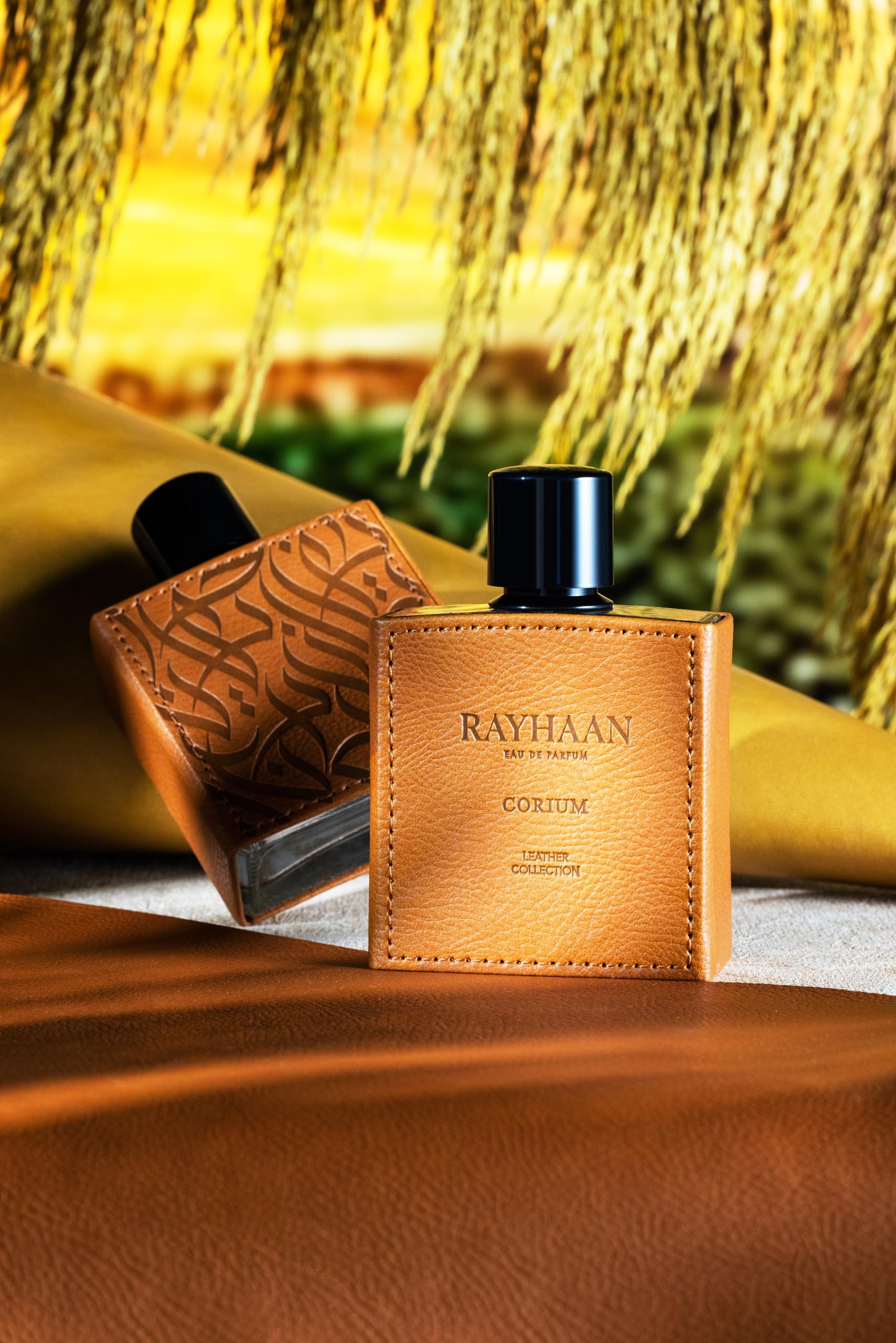 Rayhaan Corium 3.4oz bottle ready to spray for evenings or dates.