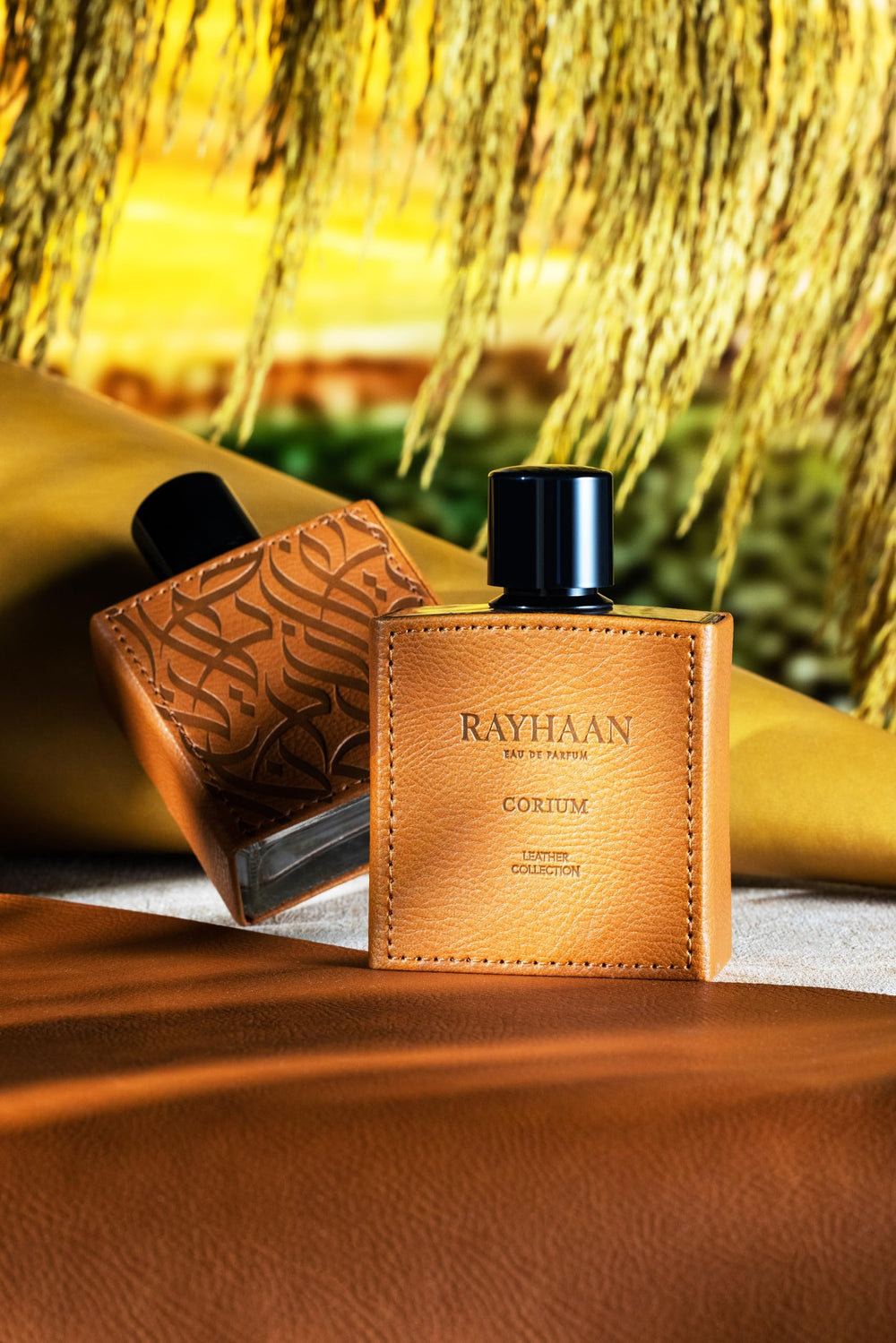 Rayhaan Corium 3.4oz bottle ready to spray for evenings or dates.