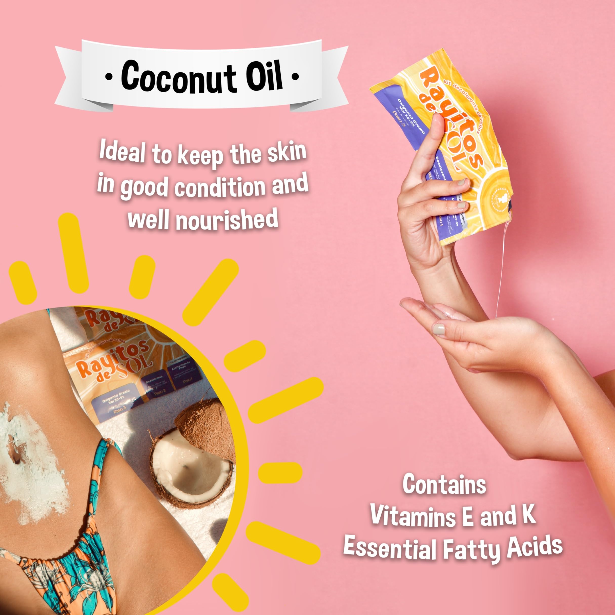 Rayitos de Sol peroxide 30 volume bottle shown for quick lightening