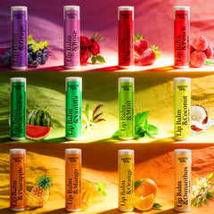 RBUGR lip balm grape flavor provides on-the-go moisture.