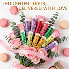 RBUGR mint flavor lip balm delivers cooling relief.