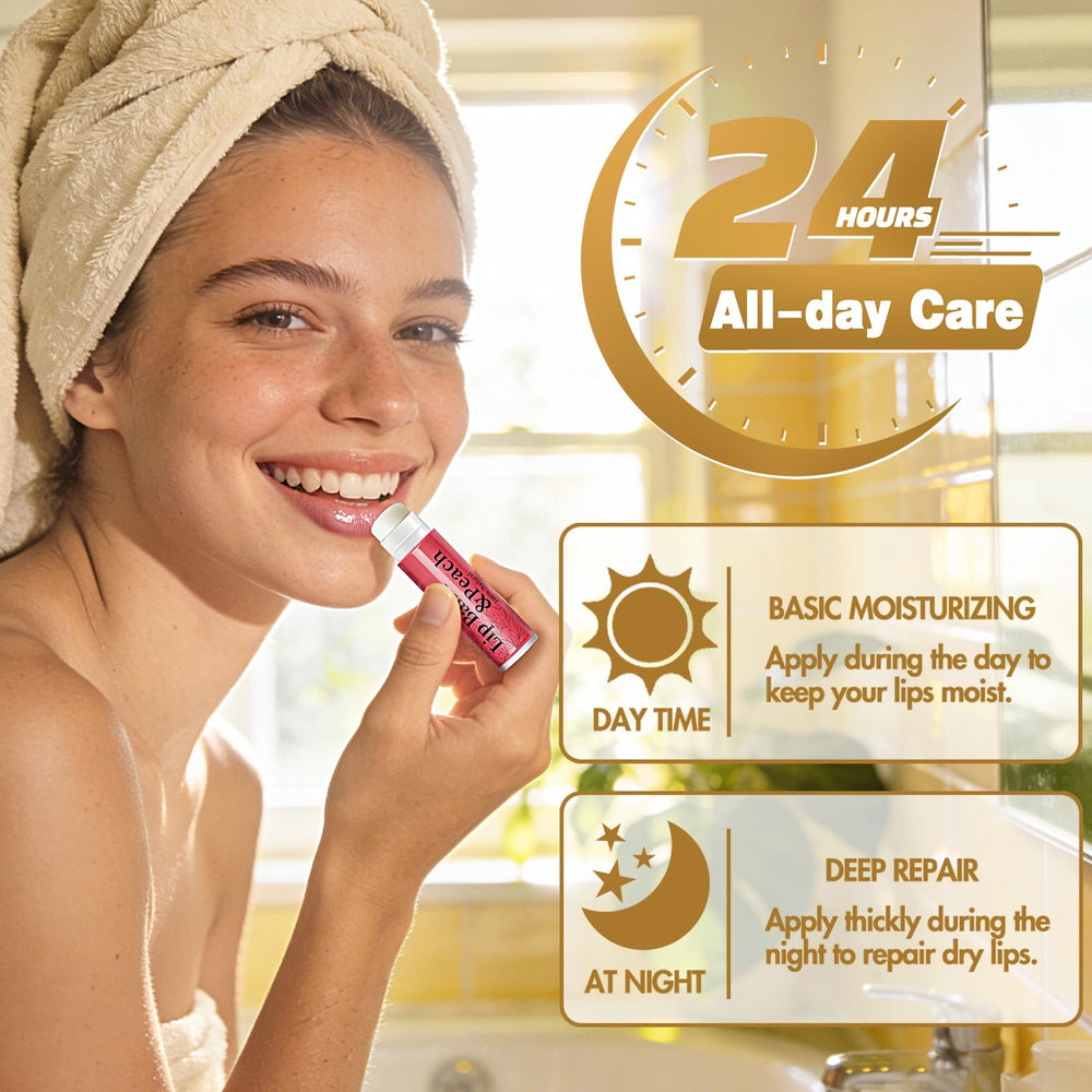 RBUGR orange flavor lip balm guards against dryness.