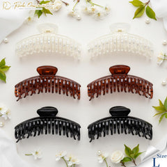 RC ROCHE large clip delivers durable, long-lasting hold throughout the day.