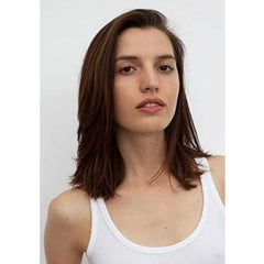 R+Co Atlantis close-up shows glossy, smooth hair strands after use.