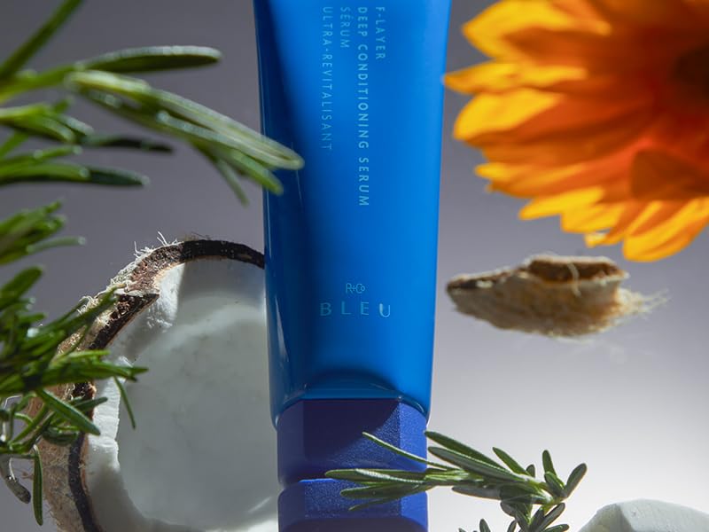 R+Co BLEU F-Layer packaging highlighting vegan and cruelty-free credentials.