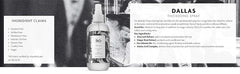 R+Co Dallas packaging and label highlight premium salon-grade spray.