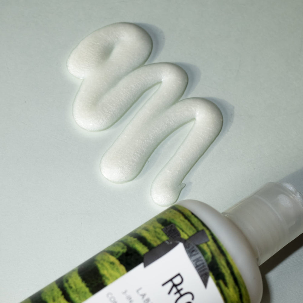 R+Co Labyrinth ingredients with succulent plants signaling hydration benefits.