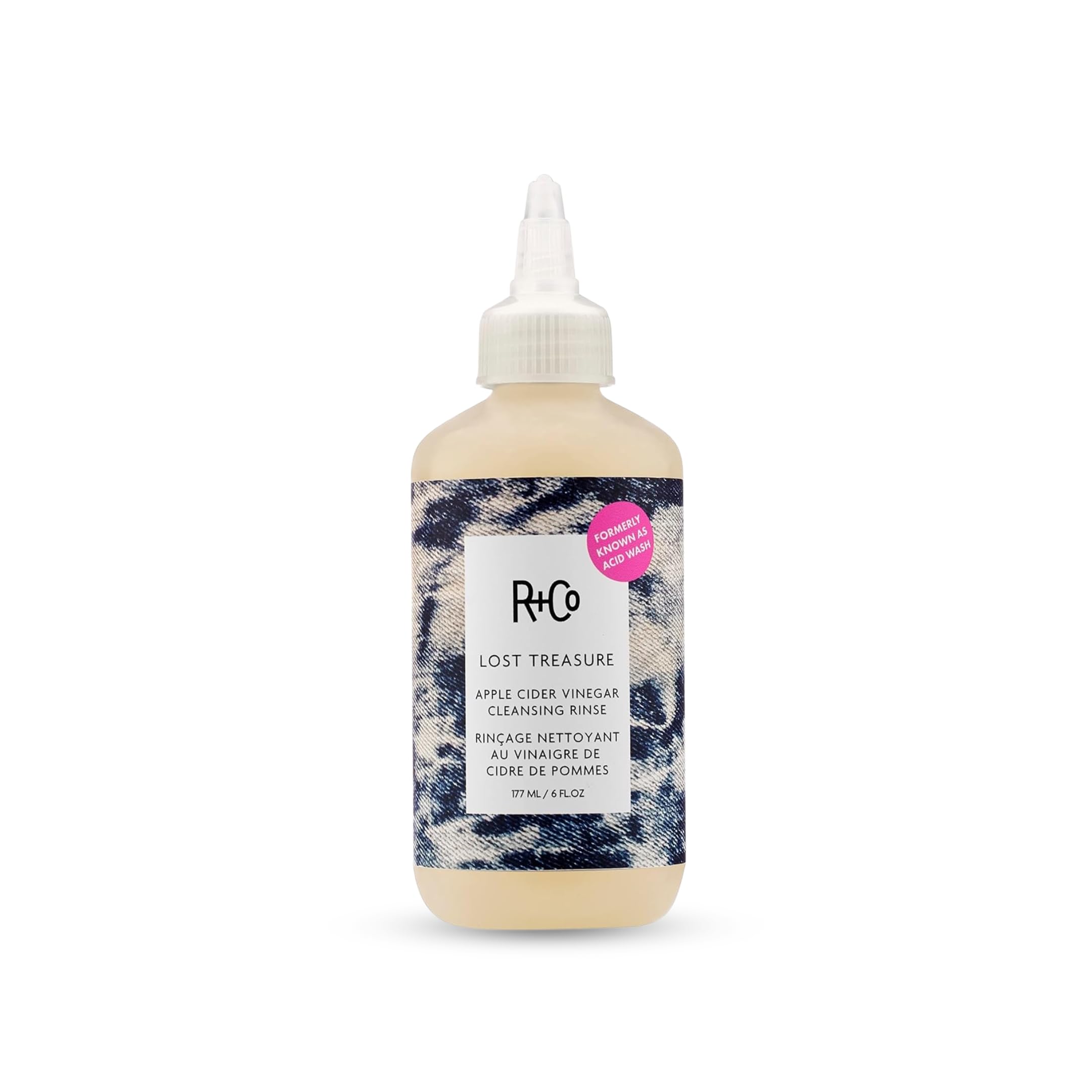R+Co Lost Treasure bottle front for color-safe cleansing and radiant shine