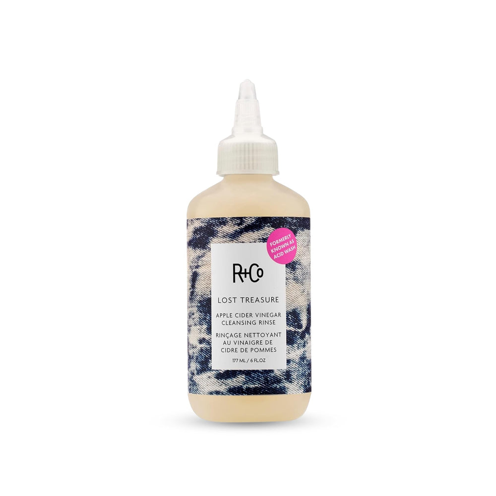 R+Co Lost Treasure bottle front for color-safe cleansing and radiant shine