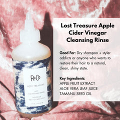 R+Co Lost Treasure foam close-up showing luxurious cleansing texture